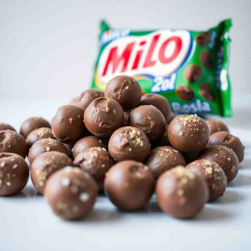 no-bake Milo chocolate balls Recipe